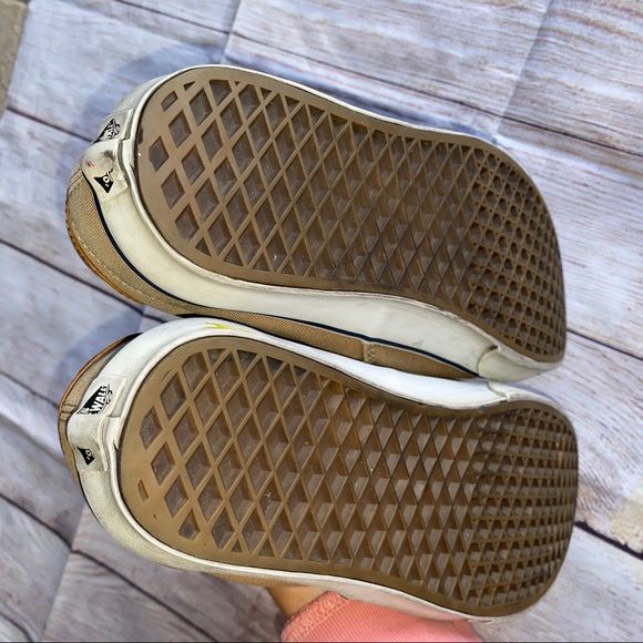 Men’s vans shoes sneakers size 10 tan - Picture 4 of 8